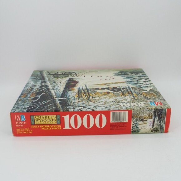 Charles Wysocki's Americana Cardinal Christmas Puzzle 1000 Pieces NEW - Picture 4 of 9